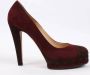 Chanel Vintage Pre-owned Suede heels Red Dames - Thumbnail 2