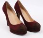 Chanel Vintage Pre-owned Suede heels Red Dames - Thumbnail 4
