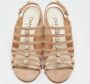 Chanel Vintage Pre-owned Suede sandals Beige Dames - Thumbnail 3