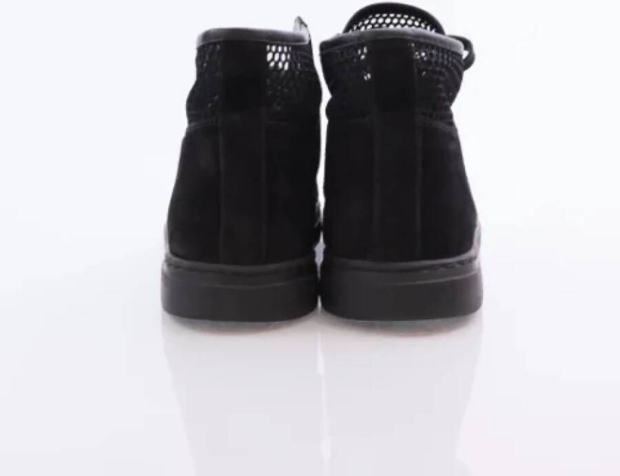 Chanel Vintage Pre-owned Suede sneakers Black Dames