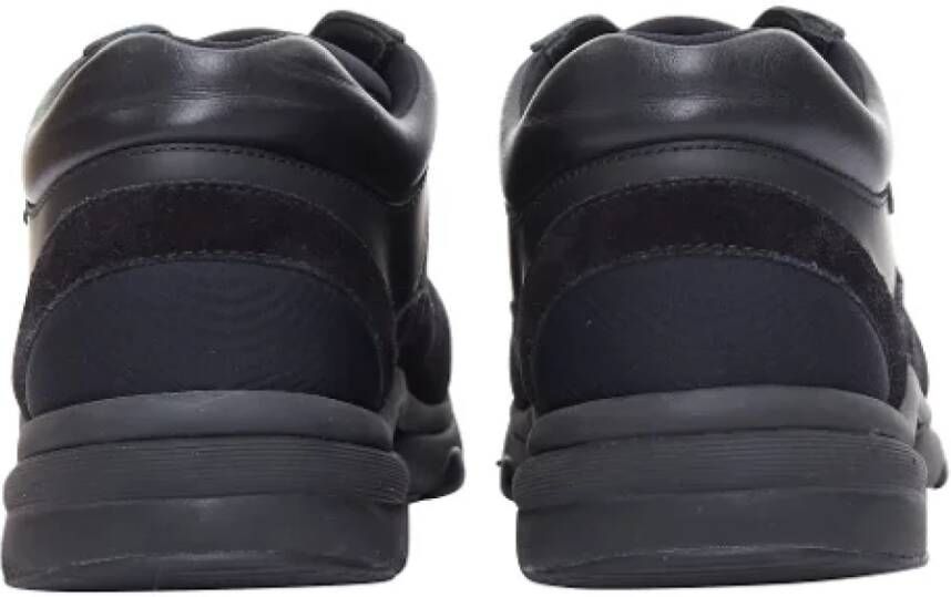 Chanel Vintage Pre-owned Suede sneakers Black Dames