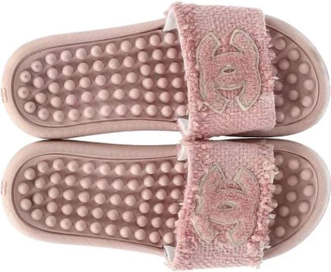 Chanel Vintage Pre-owned Wool sandals Pink Dames