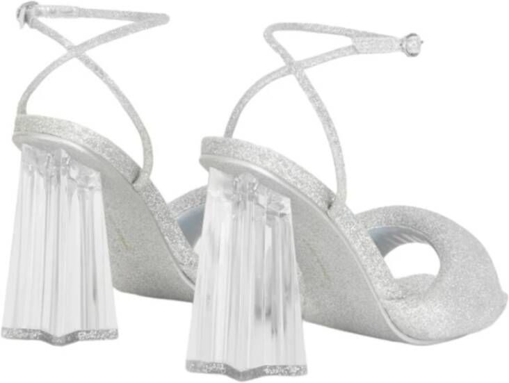 Chiara Ferragni Collection Andromeda Puffy Glitter Silver Sneakers Gray Dames