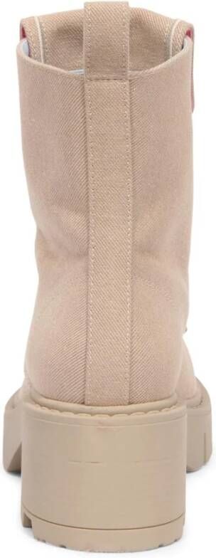 Chiara Ferragni Collection Denim Enkellaarsjes Taupe Beige Eye