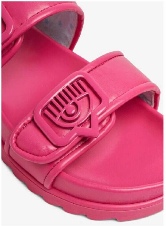 Chiara Ferragni Collection Flat Sandals Roze Dames