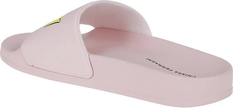 Chiara Ferragni Collection Flat Sandals Roze Dames