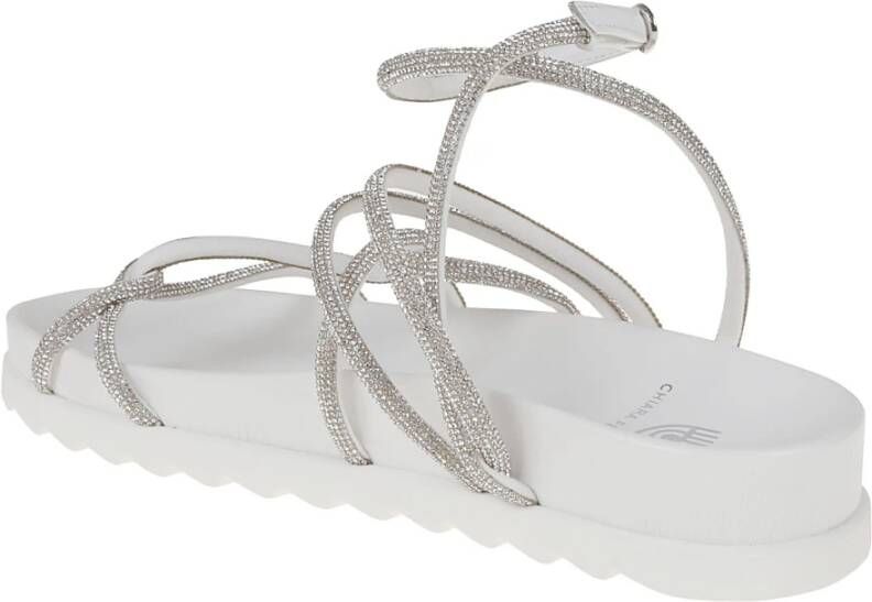 Chiara Ferragni Collection Flat Sandals Wit Dames