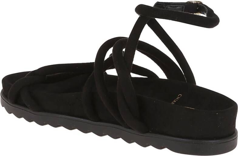 Chiara Ferragni Collection Flat Sandals Zwart Dames