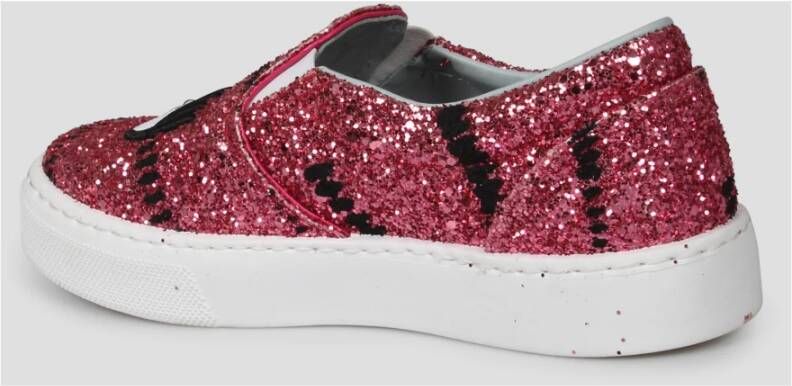 Chiara Ferragni Collection Glitter Slip On Schoenen Pink Dames