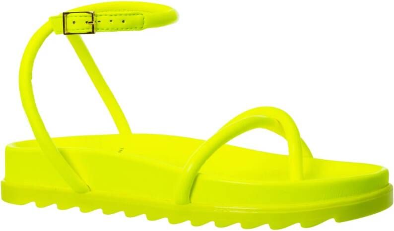 Chiara Ferragni Collection Platte sandalen Geel Dames