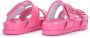 Chiara Ferragni Collection Dubbele Band Fuchsia Sandalen - Thumbnail 6