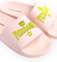 Chiara Ferragni Collection Roze Sliders met Gele Tekst Pink Dames - Thumbnail 5