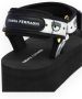 Chiara Ferragni Collection Stijlvolle zwarte platte sandalen met Logomania-bandjes Black Dames - Thumbnail 13