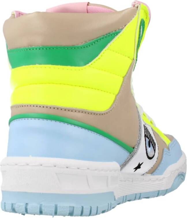 Chiara Ferragni Collection Stijlvolle Vetersneakers Beige Dames