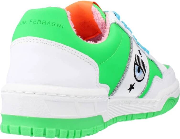Chiara Ferragni Collection Stijlvolle Veterschoenen Green Dames