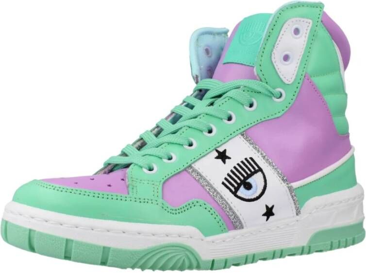 Chiara Ferragni Collection Stijlvolle Vetersneakers Green Dames