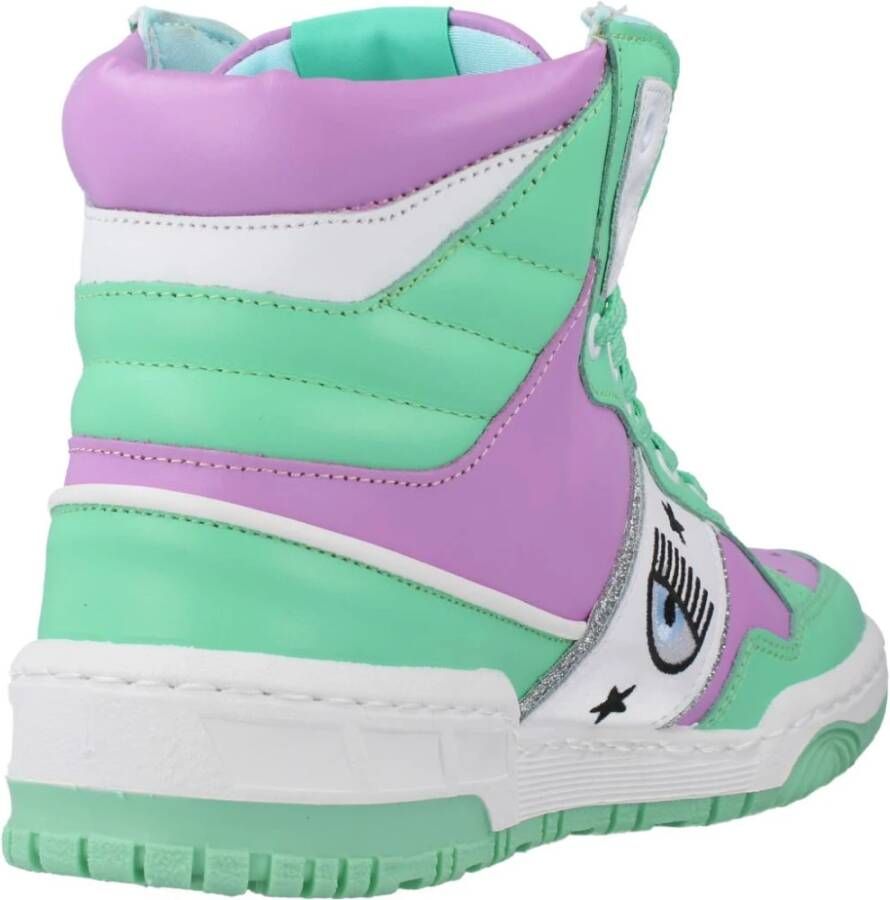 Chiara Ferragni Collection Stijlvolle Vetersneakers Green Dames