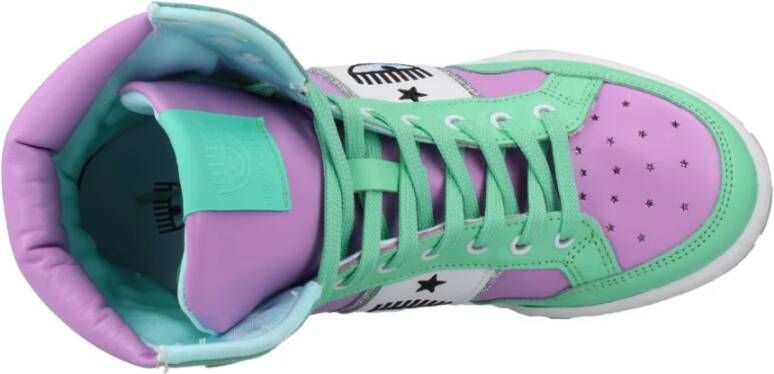 Chiara Ferragni Collection Stijlvolle Vetersneakers Green Dames