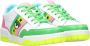 Chiara Ferragni Collection Witte Leren CF1 Sneakers met Multikleurige Details Green Dames - Thumbnail 7