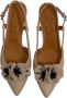 Chie Mihara Beige Lage Sandalen met 3D Bloem - Thumbnail 2