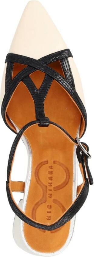Chie Mihara Beige leren hoge hak sandaal Acatia