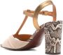 Chie Mihara Beige T-Bar Hoge Hakken Schoenen Beige Dames - Thumbnail 3