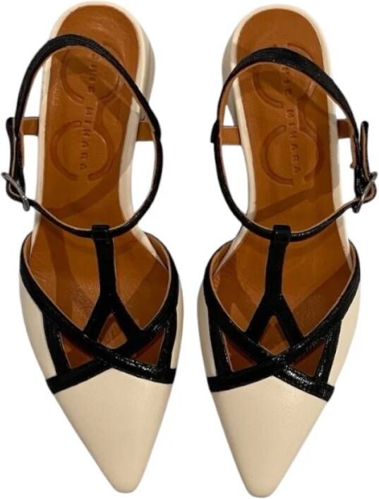 Chie Mihara Bicolor Handgemaakte Retro Stijl Pumps