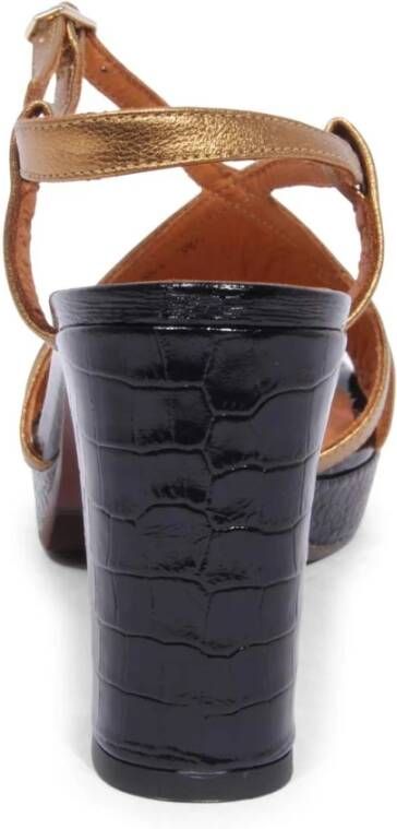 Chie Mihara Elegante KAT hakken sandalen in brons