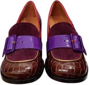 Chie Mihara Embossed Leather High Heel Pumps