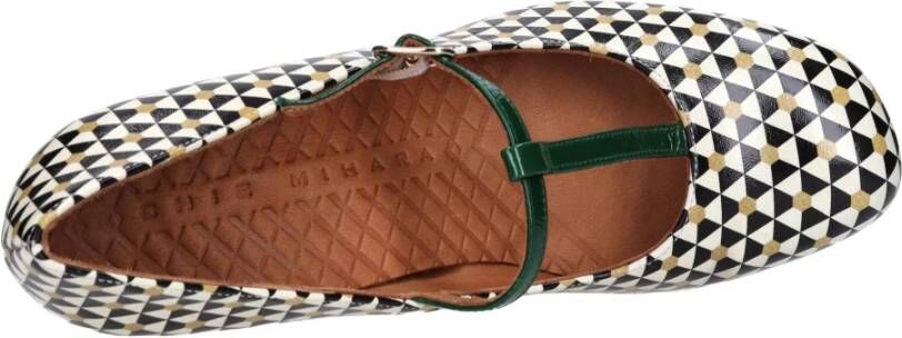 Chie Mihara Fadam Pekinbeige-Nero-Oro-Verde Pumps