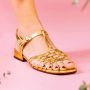 Chie Mihara Flat Sandals Yellow Dames - Thumbnail 4