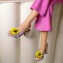 Chie Mihara Gedrukte Suède Sandalen in Meerkleurig Purple Dames - Thumbnail 2
