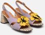 Chie Mihara Gedrukte Suède Sandalen in Meerkleurig Purple Dames - Thumbnail 3