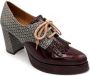 Chie Mihara Geometrisch Print Veterschoen Zwart Dames - Thumbnail 2