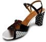 Chie Mihara Geometrische leren sandaal in zwart zilver Black Dames - Thumbnail 2