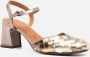 Chie Mihara Gouden hakken handgemaakte leren sandalen Yellow Dames - Thumbnail 2