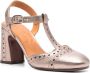 Chie Mihara Goudkleurige Gespband Hoge Hak Schoenen Yellow Dames - Thumbnail 4