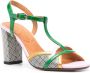 Chie Mihara Grasgroene Blokhak Sandalen Multicolor Dames - Thumbnail 3