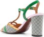 Chie Mihara Grasgroene Blokhak Sandalen Multicolor Dames - Thumbnail 4
