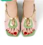 Chie Mihara RozeGroene Lorvina Hoge Hak Sandalen Groen Dames - Thumbnail 4