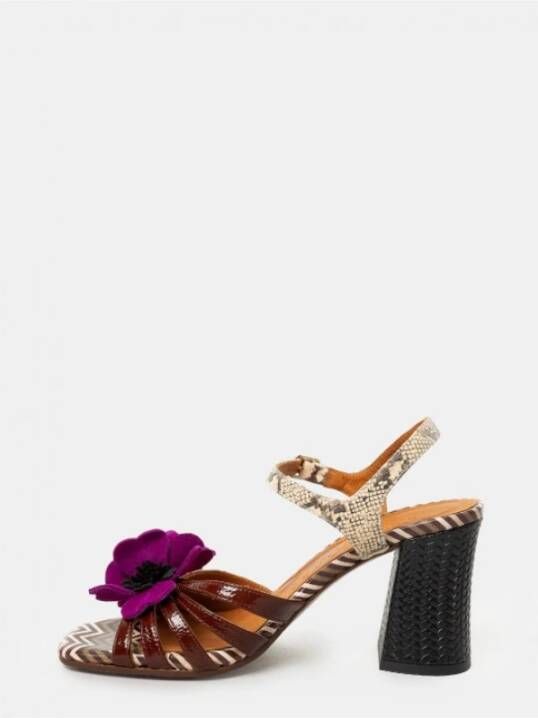 Chie Mihara Hoge hak sandalen met slangenprint Meerkleurig Dames