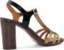 Chie Mihara Zwarte Bronzen Sandaal Zwart Dames - Thumbnail 3