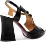 Chie Mihara Zwarte Witte Sandaal Zwart Dames - Thumbnail 3