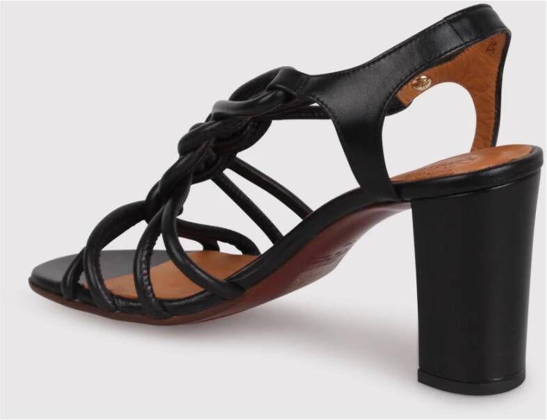 Chie Mihara Knoop Detail Leren Sandalen Black Dames
