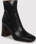 Chie Mihara Leren enkellaarzen met dierenprint Black Dames - Thumbnail 3