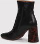 Chie Mihara Leren enkellaarzen met dierenprint Black Dames - Thumbnail 5