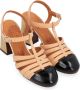 Chie Mihara Mekong Nude Zwart Sandalen Multicolor Dames - Thumbnail 4