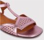 Chie Mihara Metallic Caged Leren Sandalen met Enkelband Pink Dames - Thumbnail 3