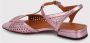 Chie Mihara Metallic Caged Leren Sandalen met Enkelband Pink Dames - Thumbnail 4