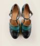 Chie Mihara Metallic Leren Hakken in Zwart en Groen Multicolor Dames - Thumbnail 3